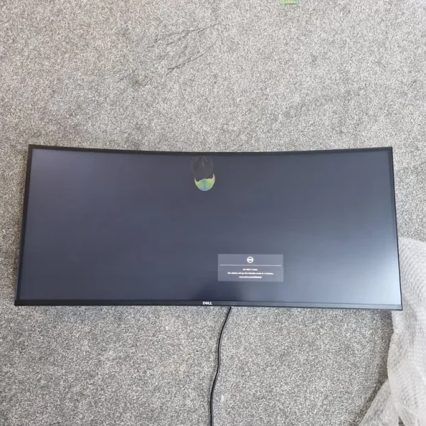 Dell UltraSharp U3821DW 38 inch curved monitor with a small screen scratch