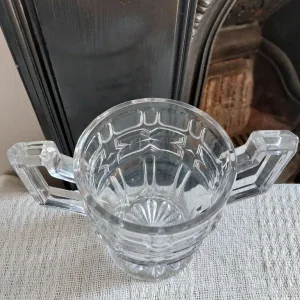 Vintage 1930s Art Deco Pressed Glass Trophy Vase - Image 3