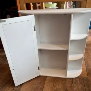 Wall mounted wooden bathroom cabinet - Image 2