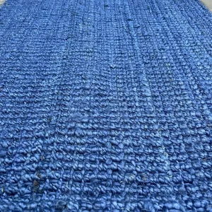 Navy Blue Jute Rug 3x5 Feet - Image 2