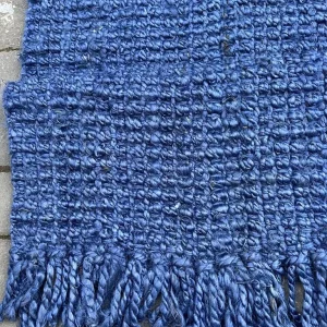 Navy Blue Jute Rug 3x5 Feet - Image 3