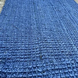 Navy Blue Jute Rug 3x5 Feet - Image 4