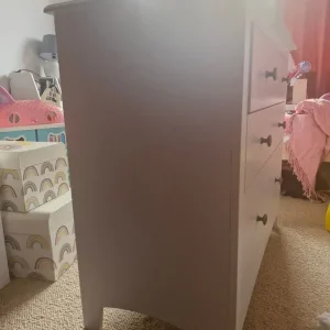 White 3-drawer chest of drawers - Image 3