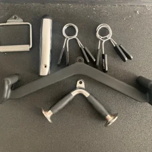 6 cable attachments for pull down and cable machines