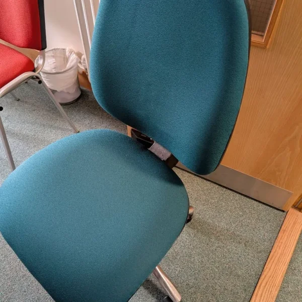 Green office chair