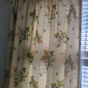 1 x pair of professionally made curtains