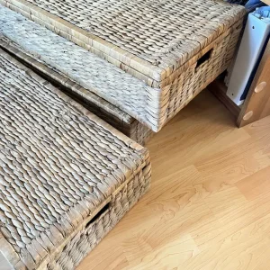 John Lewis Wicker Farmhouse Storage Trunks Set of 3 - Image 3