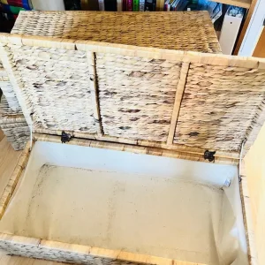 John Lewis Wicker Farmhouse Storage Trunks Set of 3 - Image 5