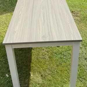 Walnut Top & White Frame Desk 120cm - Image 2