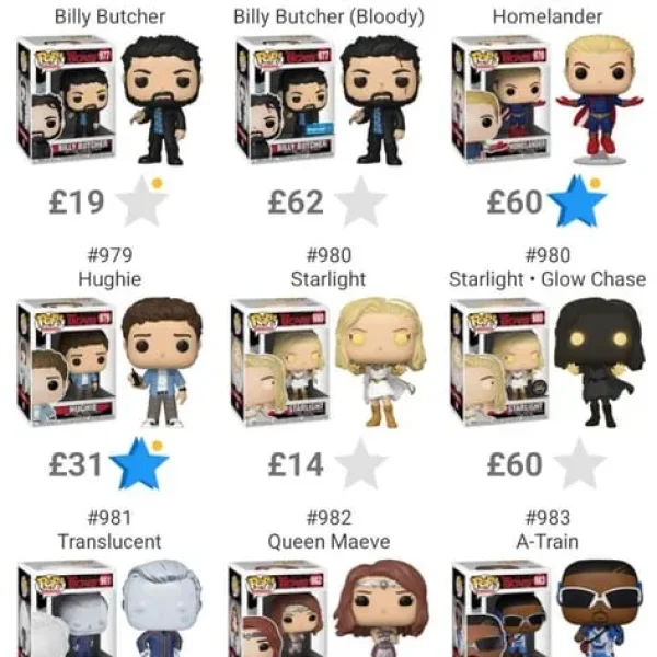 Funko pops - the boys