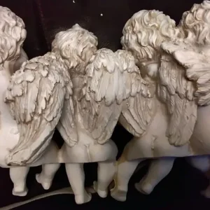 Four cherubs shelf ornament, 11" x 7", outdoor or indoor use - Image 3