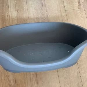 Grey Plastic Dog Bed 60 cm