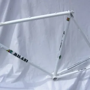 Gino Milani White Frame and Forks 1970s 57cm CTC Campagnolo - Image 5