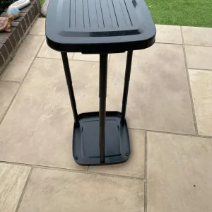 Folding caravan waste bin frame