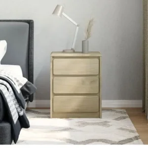 Bedside Cabinet Solid Pine Wood 44x35x56 cm - Image 2