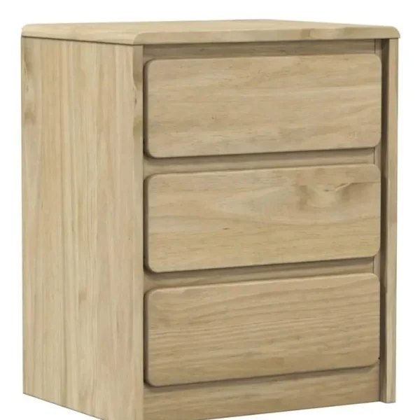 Bedside Cabinet Solid Pine Wood 44x35x56 cm