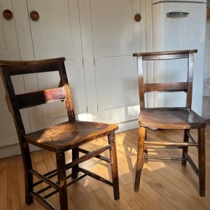 Vintage Chapel Chairs x2 - Image 3