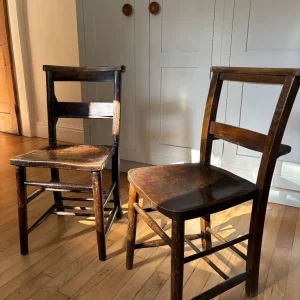 Vintage Chapel Chairs x2