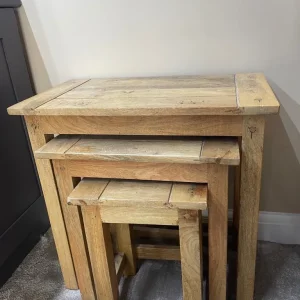 Matching set of round drawers and 3 x side tables - Image 4