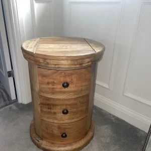 Matching set of round drawers and 3 x side tables