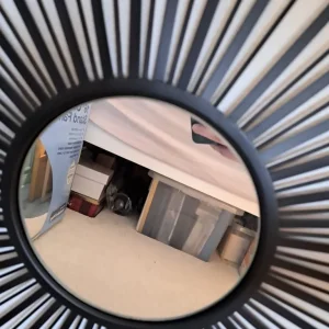 Black spiral wire mirror - Image 2