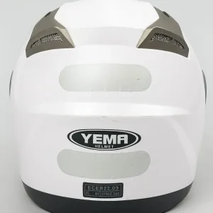 YEMA Capacete Aberto XL (61cm) – Branco com Viseira Transparente - Image 2