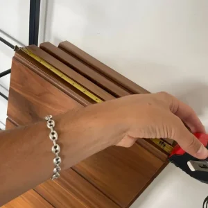 LATTERAX adjustable iron and wooden shelving unit - Image 2