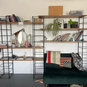 LATTERAX adjustable iron and wooden shelving unit