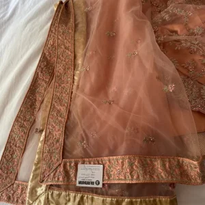 Asian wedding nikkah engagement dress lengha suit medium 12-14 - Image 3