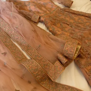 Asian wedding nikkah engagement dress lengha suit medium 12-14 - Image 5