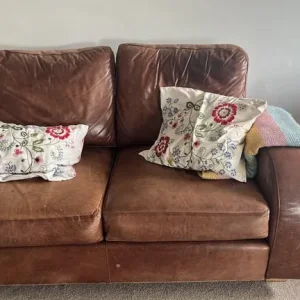 2 seater leather sofa
