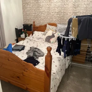 Free double bed with mattress