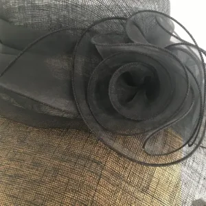 Marks & Spencer Ladies Black Straw Hat with Bow Detail - Image 8
