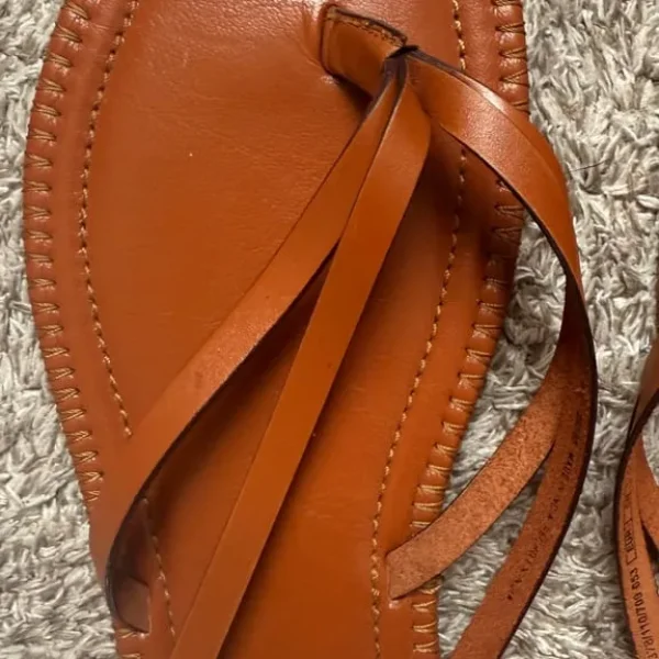 Zara leather flats