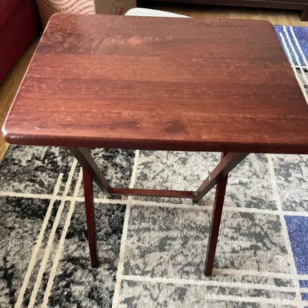 Fold up wooden tables