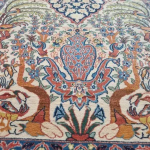 very Fine handmade persian isfahan rug - Image 4