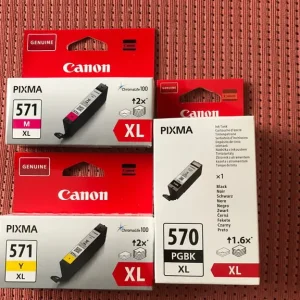 Canon Pixma XL ink cartridges – genuine, unused