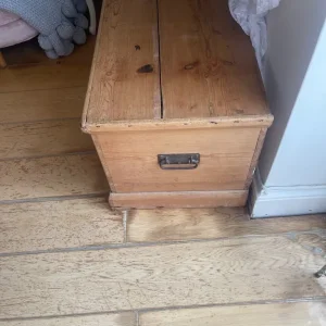 Antique pine blanket box - Image 2