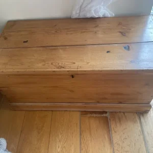 Antique pine blanket box