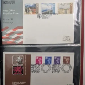 Job Lot Of Assorted Stamp Albums, inc FDC's, Predecimal GB Mint Blocks, FDC's, GB Used Off Paper - Image 2
