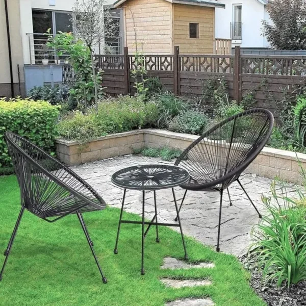 3-Piece Acapulco Style Garden Patio Furniture Set