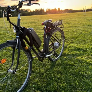 Modified Elops 120E Electric Commuter Bike – Black, Steel Frame, No Battery - Image 2