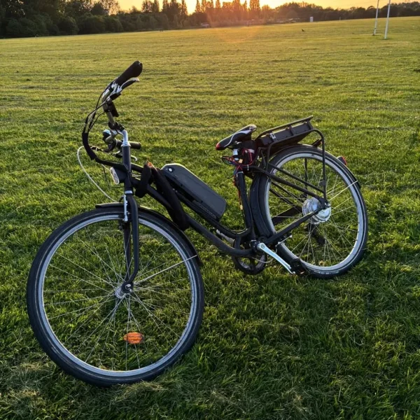 Modified Elops 120E Electric Commuter Bike – Black, Steel Frame, No Battery
