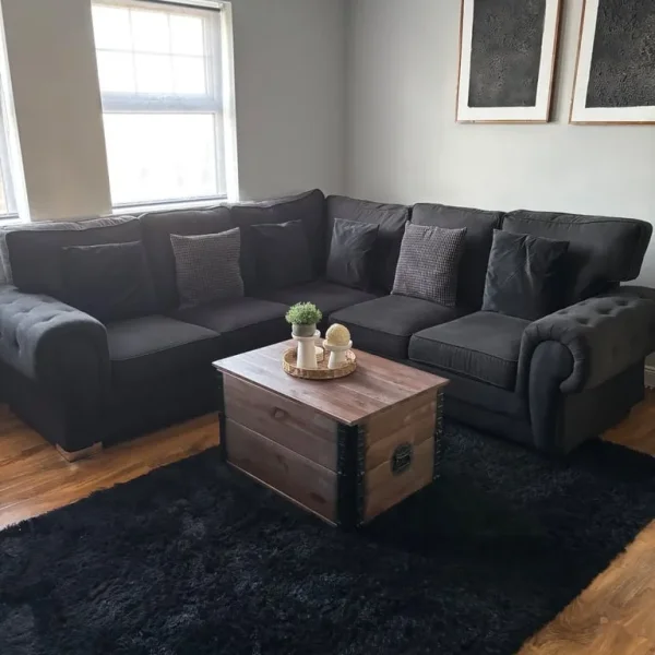 Black Corner Sofa