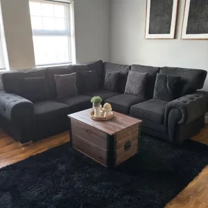 Black Corner Sofa