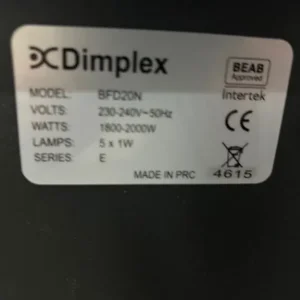 Dimplex Optiflame log effect fan heater with hearth - Image 6
