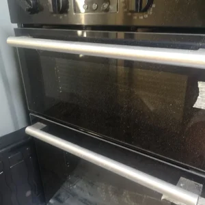 Integrated double oven black