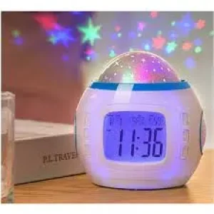 Creative Colorful Decompression Electronic Star Projection Clock - Image 4