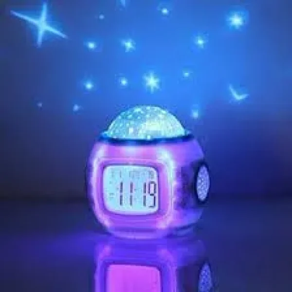 Creative Colorful Decompression Electronic Star Projection Clock