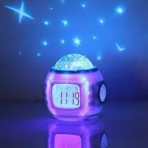 Creative Colorful Decompression Electronic Star Projection Clock